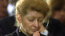 Margherita Agnelli de Pahlen bei der Beerdigung ihres Vaters am 26. Januar 2003.