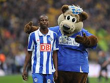 Hertha-Stürmer Adrian Ramos ist trotz seines Kollaps wohlauf.