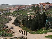 Israelische Siedlung bei Hebron im Westjordanland.