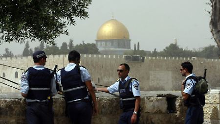 Israelische Polizisten in Ost-Jerusalem.