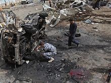 Nahe der iranischen Botschaft ging dieser Wagen in die Luft.