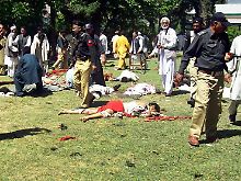 Im Bezirk Lower Dir riss ein Selbstmordattentäter mindestens 41 Menschen mit in den Tod.
