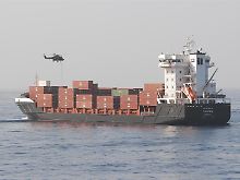Das deutsche Containerschiff "MS Taipan" kann seine Fahrt fortsetzen.