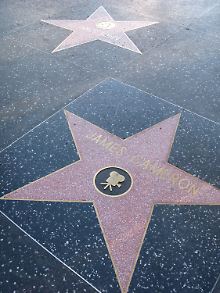 James Camerons Stern auf dem Walk of Fame in Hollywood.