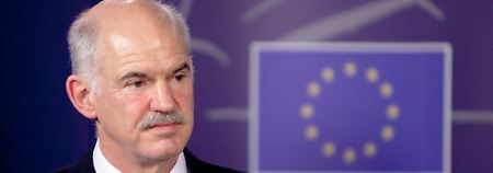 Blank: Die gestiegenen Zinsen geben dem griechischen Haushalt den Rest. Der griechische Regierungschef Papandreou muss wohl die Reißleine ziehen.
