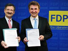 Es ist noch keine vier Wochen her, da präsentierten die FDP Finanzexperten Solms und Pinkwart das neue Steuerkonzept der Partei.