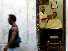 Friseursalon in der Altstadt Havannas.