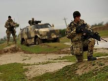Bundeswehrsoldaten auf Patrouille nahe Kundus (Archivbild).