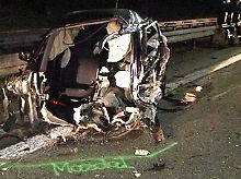 Das Auto des 26-Jährigen wurde komplett zerstört.