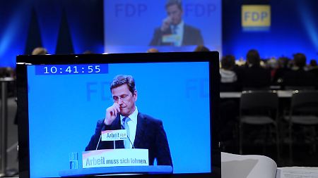 Westerwelle präsentierte sich ungewohnt demütig.