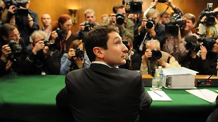 Fabrice Tourre bei der Anhörung zu Goldman Sachs.