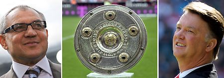 Wer macht das Rennen? Felix Magath, links, mit dem FC Schalke 04? Oder doch Louis van Gaal mit dem FC Bayern München?