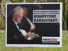 CDU-Wahlplakat in Ahaus: Am 9. Mai wird in NRW gewählt.