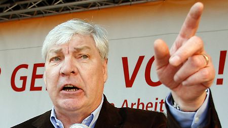 DGB-Chef Sommer bei einer Kundgebung im Ruhrgebiet.