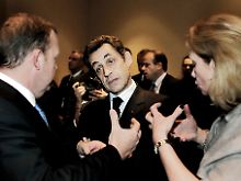 Zufriedenheit sieht anders aus: Frankreichs Staatschef Nicolas Sarkozy.