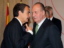 Royale Unterstützung: König Juan Carlos mit Ministerpräsident Zapatero.  