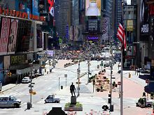 Blick auf den Times Square.