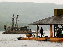 Das "Teehaus" und die "Kabakov-Insel".