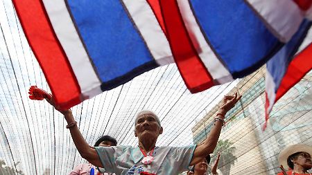 Seit Wochen demonstrieren Anhänger der Opposition in Thailands Hauptstadt.