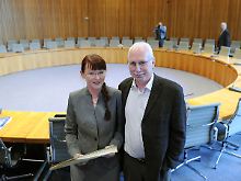 Wolfgang Zimmermann und Bärbel Beuermann haben die Linke in den Landtag von NRW geführt.