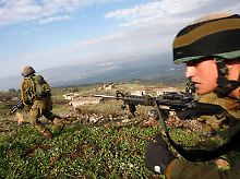 Israelische Soldaten während einer militärischen Übung auf den Golanhöhen im September 2009.