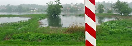 Gespanntes Warten auf die Flut in Brandenburg.