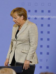 Schlechtes Omen: Als Merkel reden wollte, versagte die Technik.