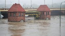 Dramatischer sieht die Hochwasser-Situation in Breslau aus.