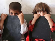 Waisenkinder in Kabul.