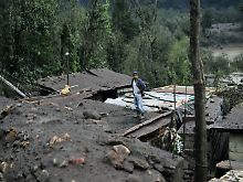 Vulkanasche in Las Calderas in der Provinz Escuintla.