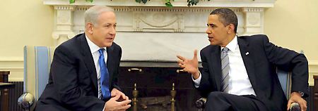 Obama (r) und Netanjahu liegen in ihren politischen Vorstellungen weit auseinander (Archivbild vom 18.05.2010).