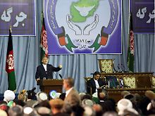 ...  hat in Kabul die Versammlung von 1600 afghanischen  Volksvertretern begonnen, die den Prozess der nationalen Versöhnung  vorantreiben sollen.