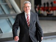 Gauck freut sich über den Zuspruch von allen Seiten.
