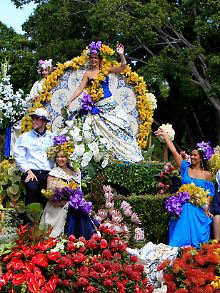 Das Blumenfestival auf Insel Madeira gibt es alljährlich im April.