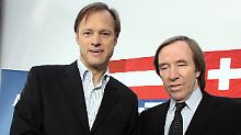 Duo Infernale der deutschen Fernsehunterhaltung: Gerhard Delling und Günter Netzer.