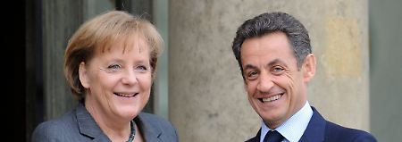 Öffentlich einvernehmlich: Angela Merkel und Nicolas Sarkozy.