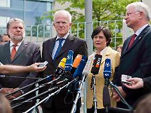 Lange Gesichter bei den Ministerpräsidenten der Opel-Buindesländer.