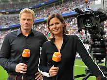 Katrin Müller-Hohenstein analysiert mit Ex-Nationaltorwart Oliver Kahn für das ZDF die WM.