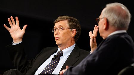 Microsoft-Gründer Bill Gates (l.) und Investmentguru Warren Buffett.