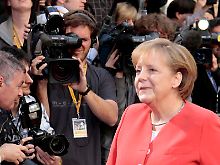 Kanzlerin Merkel bei ihrer Ankunft in Brüssel.