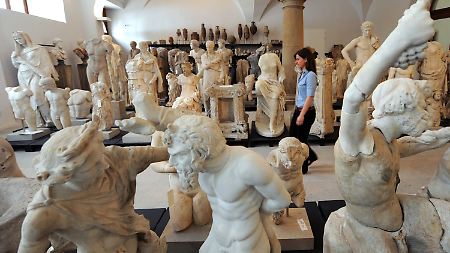 Das Gläserne Depot der Skulpturensammlung.
