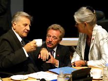 Yves Mersch (Mitte) mit Jean-Claude Trichet (lks.).