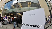iPhone-Fans, die reserviert hatten, standen in Deutschland laut Telekom nicht umsonst an.