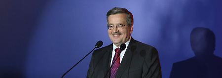 Komorowski hat nach der ersten Runde der Präsidentenwahl die meisten Stimmen erhalten. 