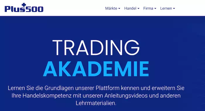 Plus500 Trading-Akademie