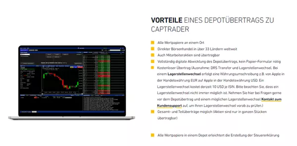 CapTrader Depotwechsel