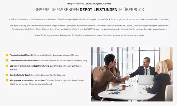 CapTrader Unternehmenskonto