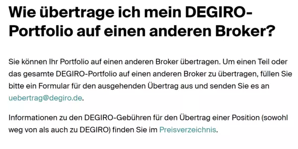 Degiro depotÃÂÃÂÃÂübertrag