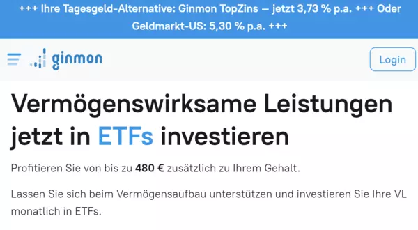Ginmon vermögenswirksame Leistung
