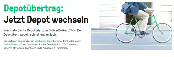 lynx depotübertrag